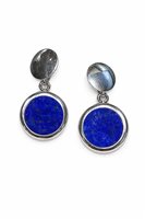 Bouton de manchette  Idee Preziose dal 1987 Homme in Or blanc Lapislazzulo IP.ACK18B/1C